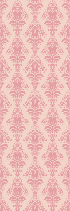 Vintage rug in french provincial pink floral design - TenStickers