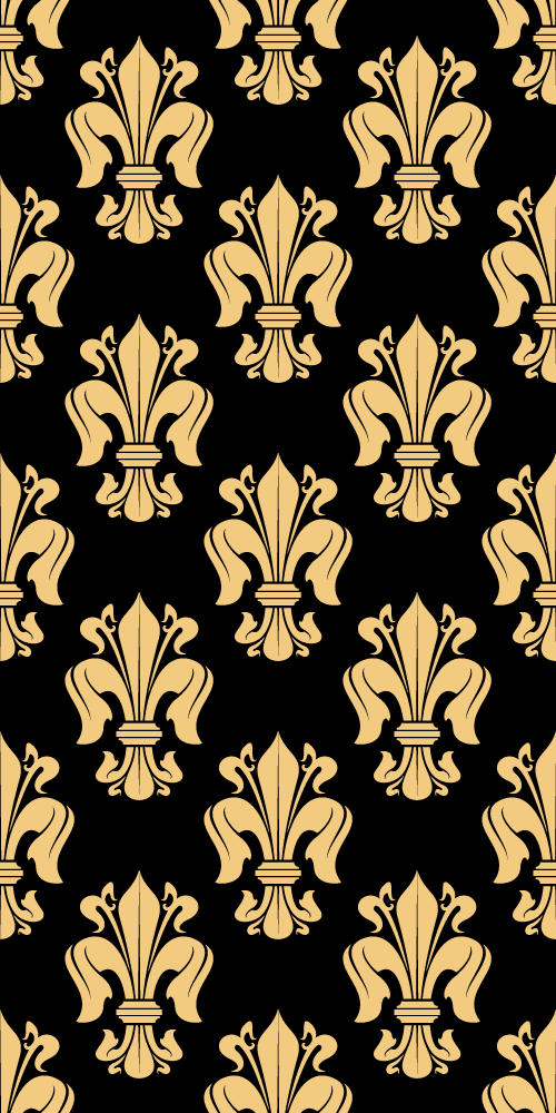 Vintage rug with lily flower design - TenStickers