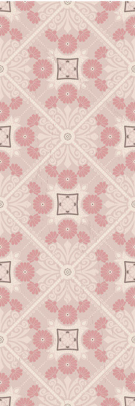 Vintage rug in pastel vintage style pattern - TenStickers