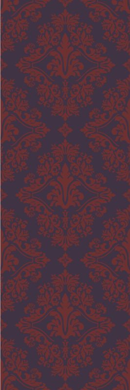 Vintage rug in red and purple pattern - TenStickers