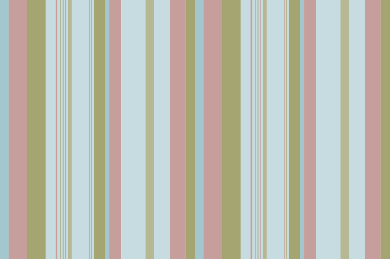Vintage rug in blue and green 80s stripes - TenStickers