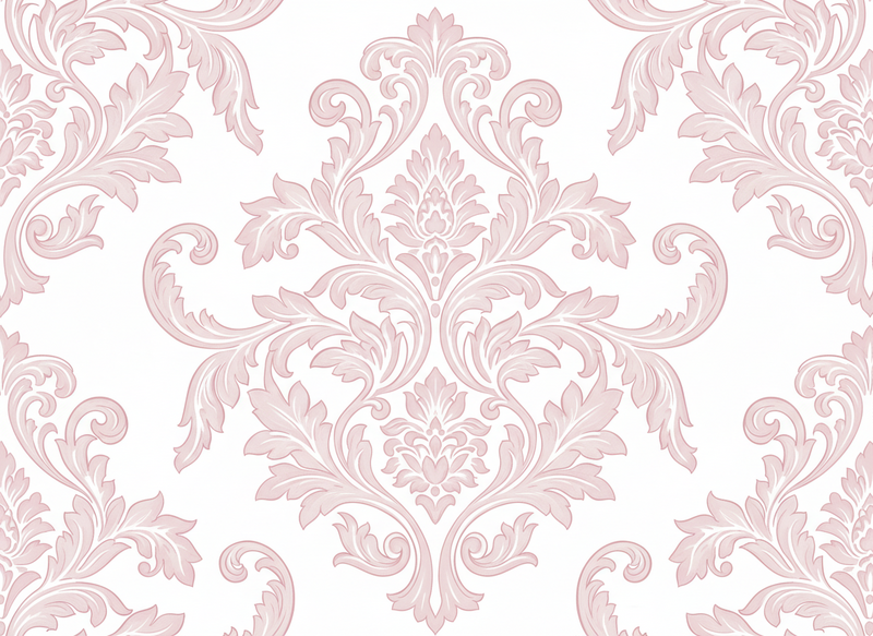 Vintage rug blush damask paisley design - TenStickers