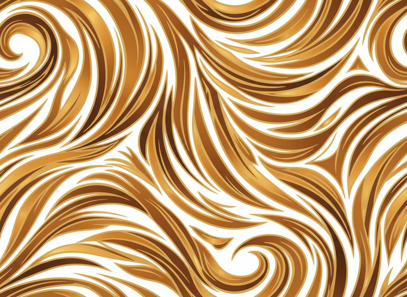 Vintage rug with golden fur design - TenStickers