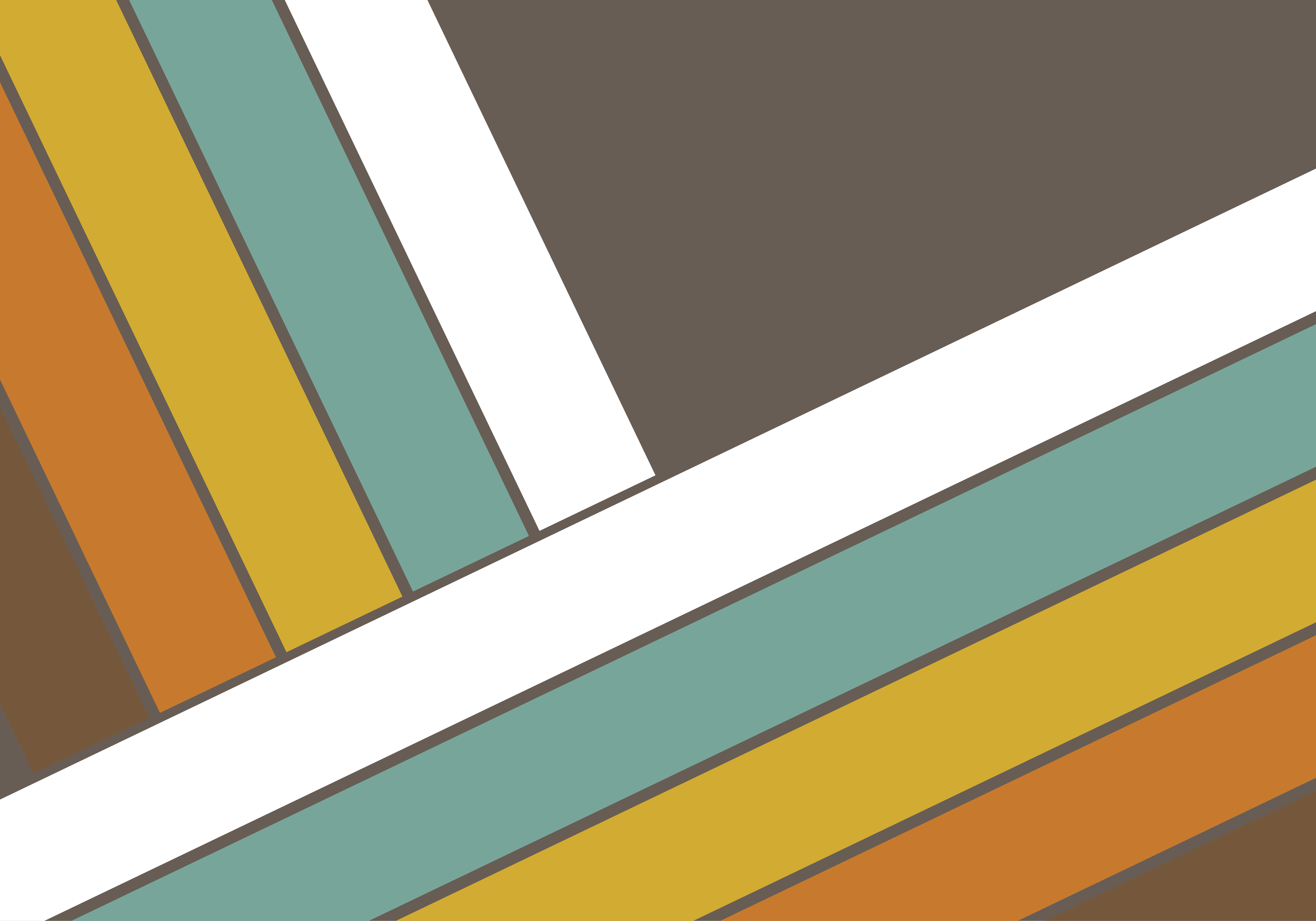 Vintage rug with retro 70s stripes design - TenStickers