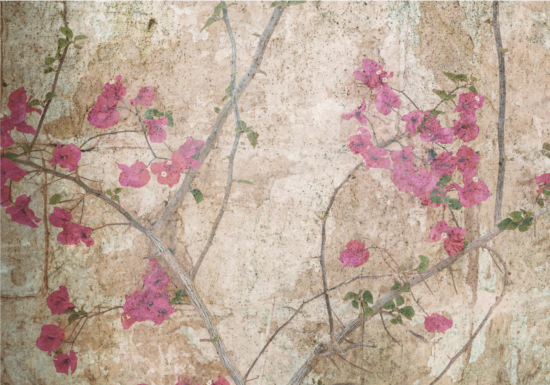 Vintage rug in vintage style ivy design - TenStickers