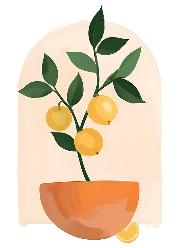 Floral rug small fruit tree - TenStickers