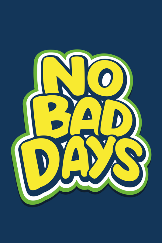 Quote rug youth no bad days - TenStickers