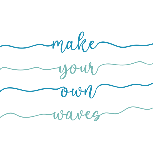 Quote rug make your own waves - TenStickers