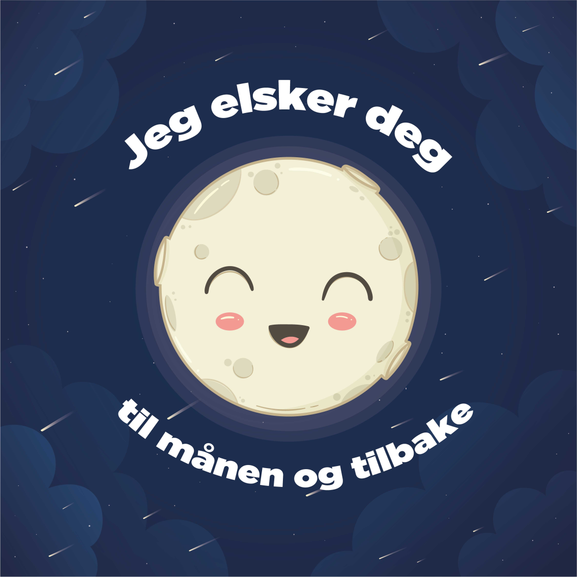 I love you to the moon quote rug - TenStickers