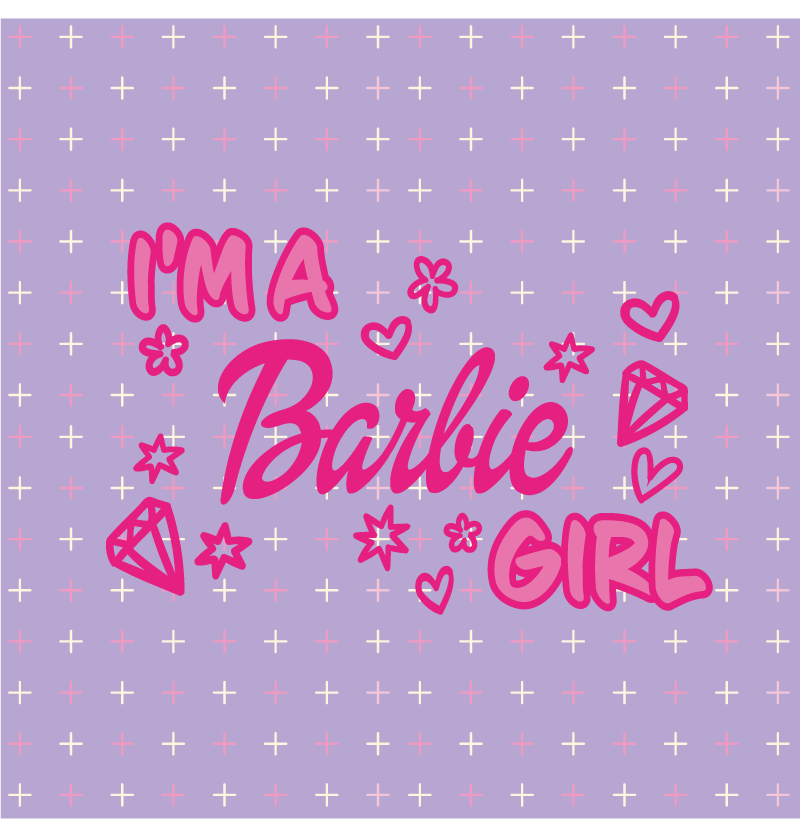 Quote rug i'm a barbie girl in a dream world - TenStickers