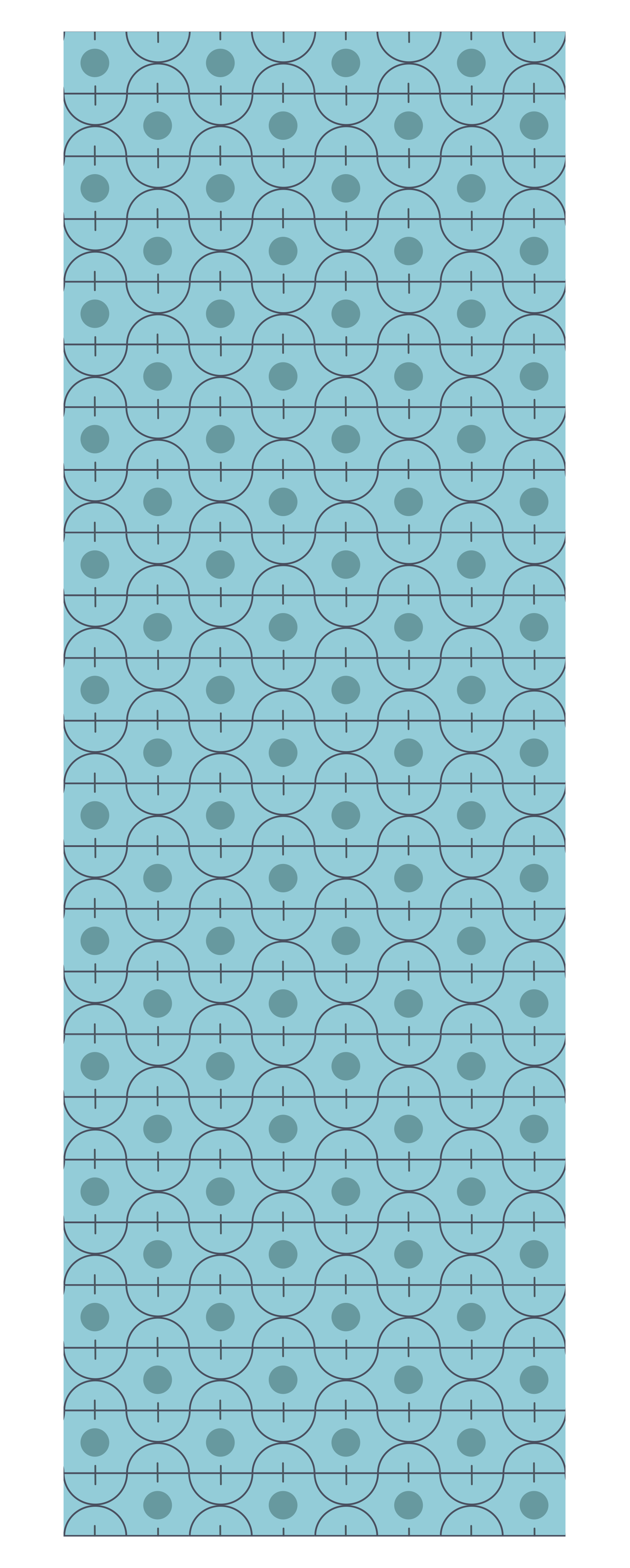 Texture rug with blue geometric japanese design - TenStickers