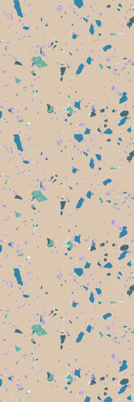 Texture rug in colorful terrazzo stone design - TenStickers