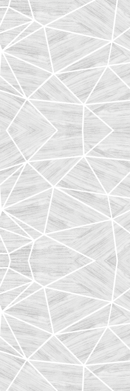 Texture rug in white and silver geometric wood pattern - TenStickers