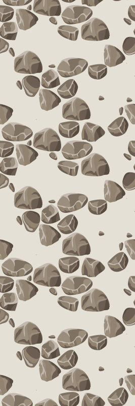 Texture rug worn out modern rustic stones - TenStickers