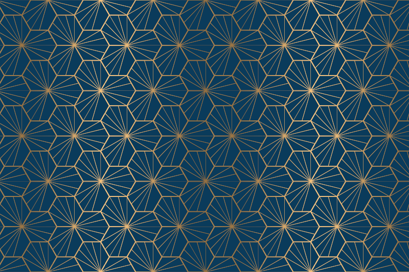 Geometric rug with elegant geometric design - TenStickers