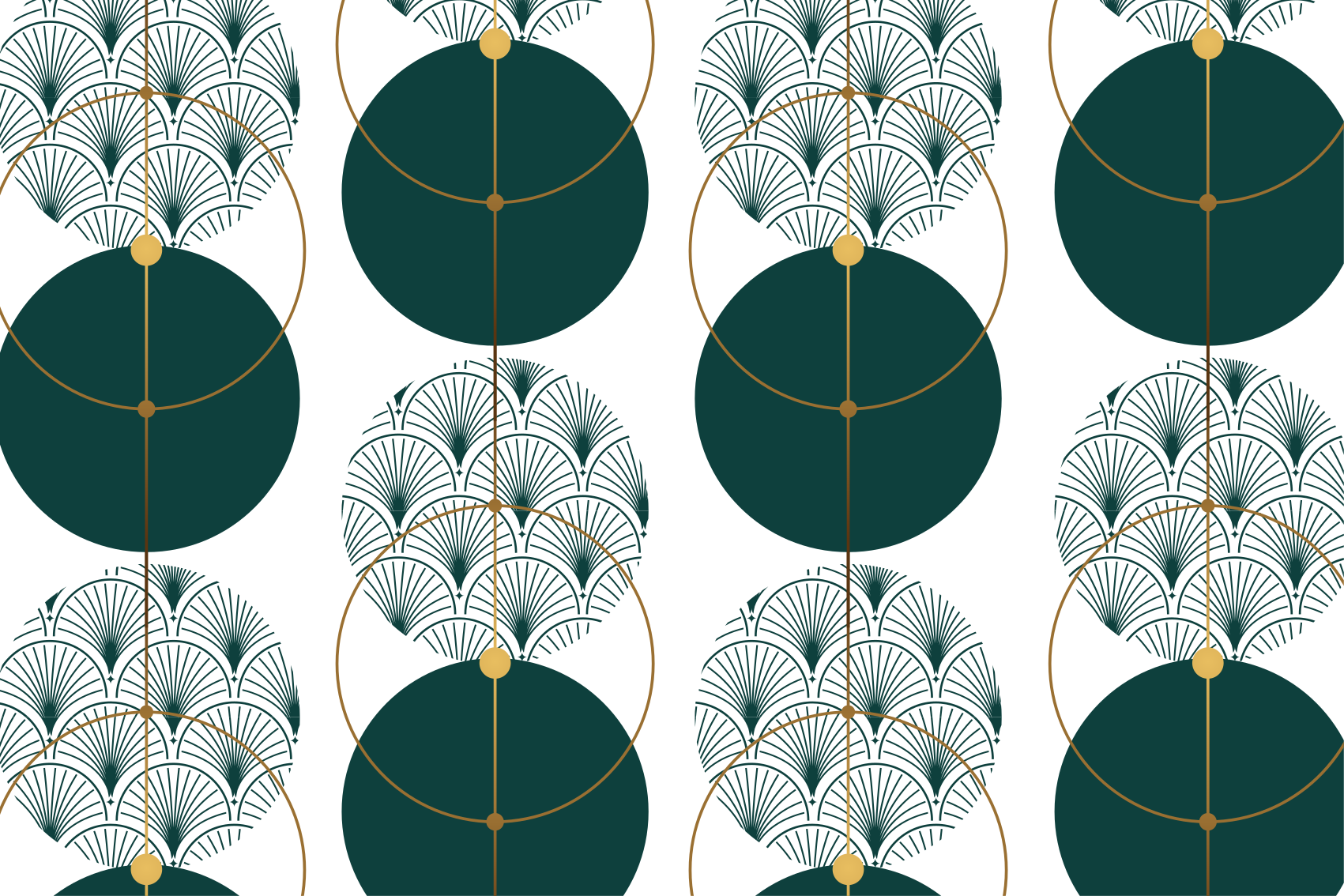 Geometric rug in glamour style geo art - TenStickers