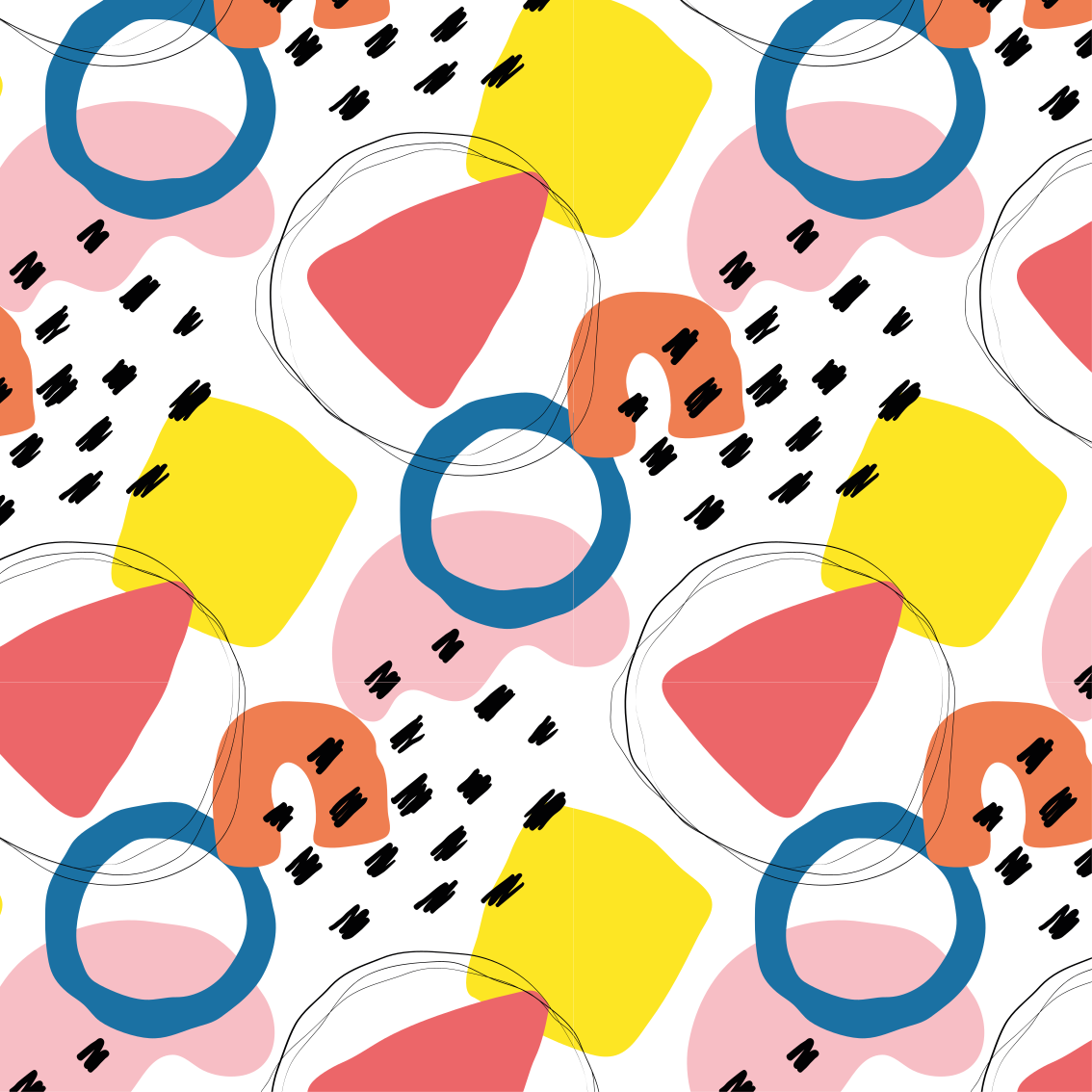 Geometric rug with painting art geometric pattern - TenStickers
