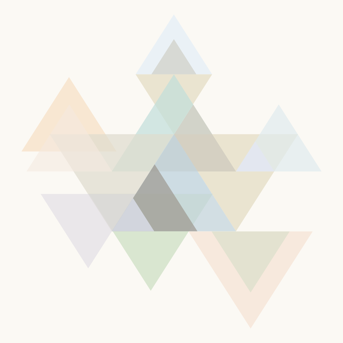 Geometric rug colorful triangle wall art - TenStickers