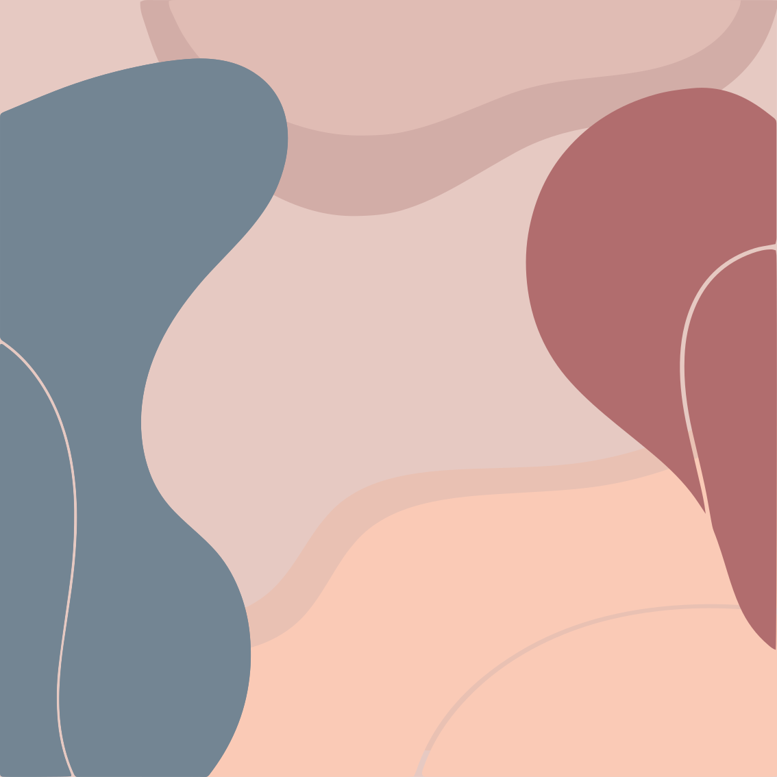 Geometric rug in soft wall art hues - TenStickers