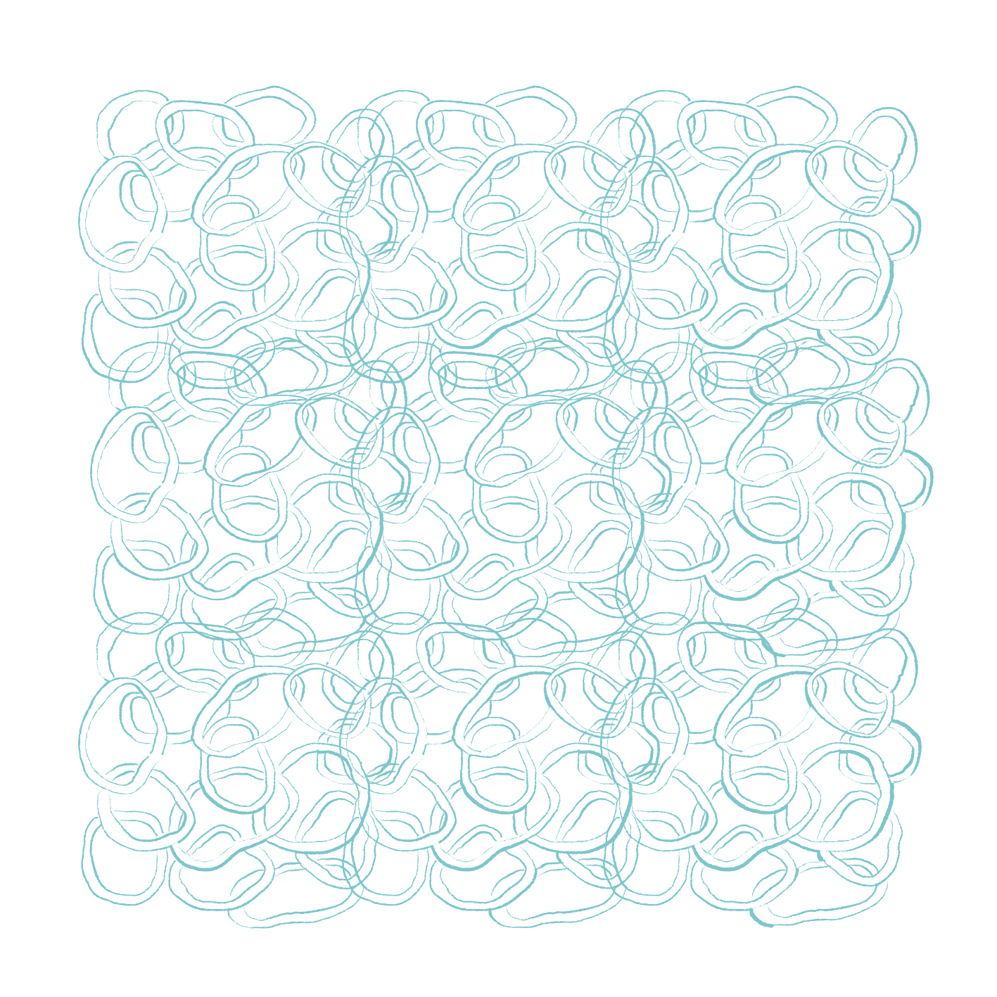 Geometric rug abstract circular modern - TenStickers