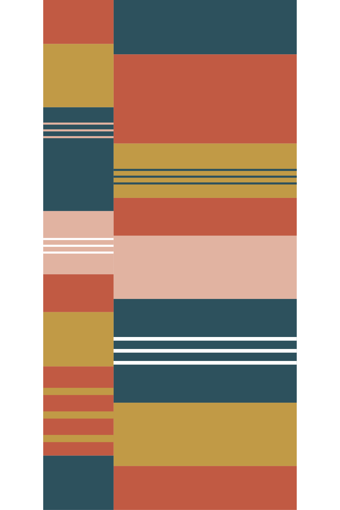 Geometric rug abstract block lines - TenStickers