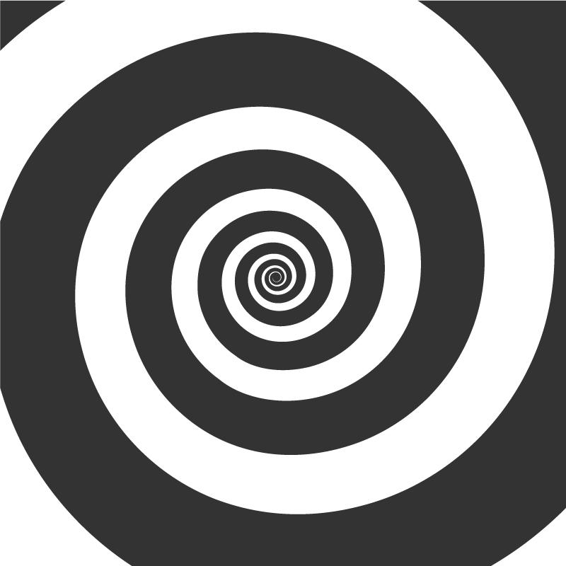 Geometric rug spiral motion - TenStickers