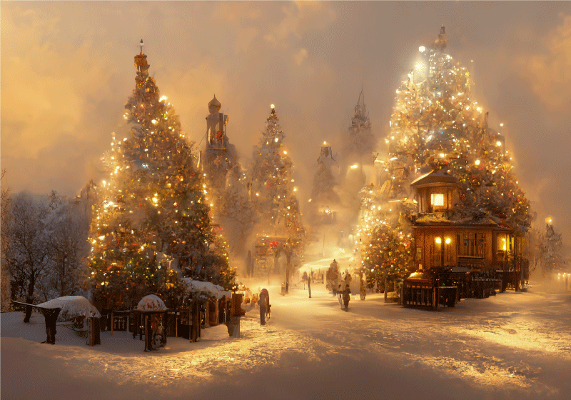 Christmas rug winter wonderland - TenStickers