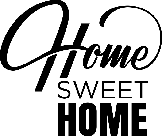 Entrance hall rug home sweet home minimalist stickers - TenStickers