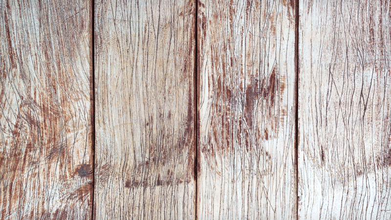 Entrance hall rug in light brown wood style - TenStickers