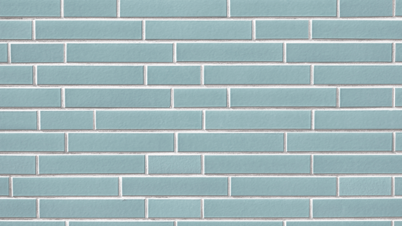 Entrance hall rug in light blue brick pattern - TenStickers