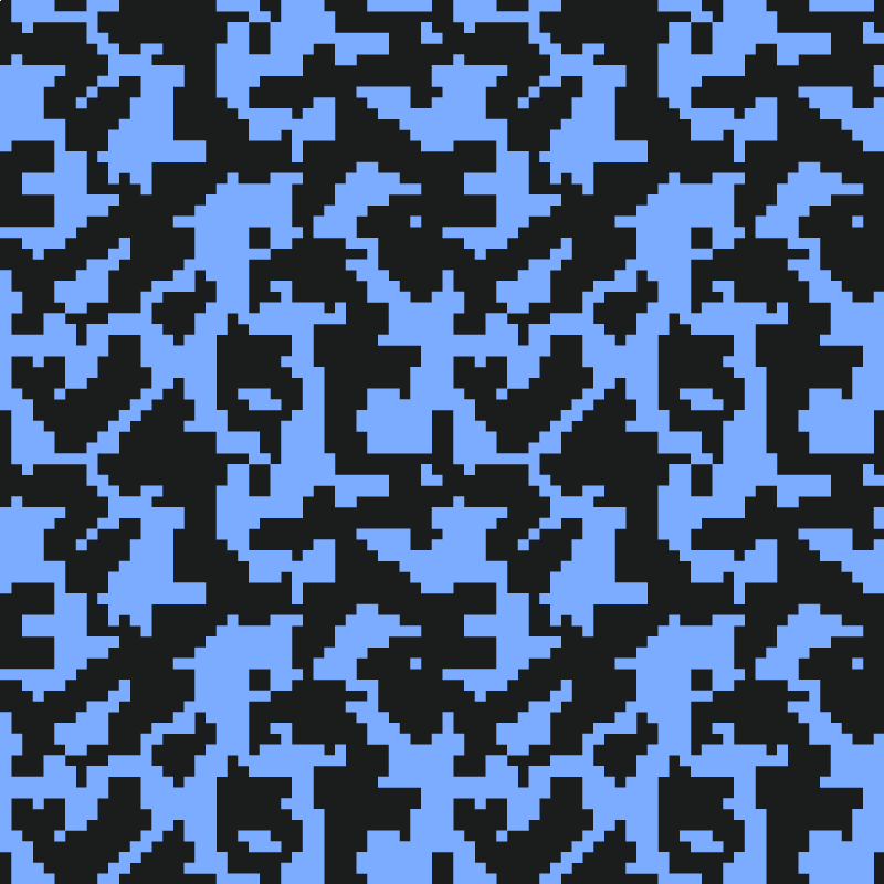 Light blue and black abstract entrance hall rug - TenStickers