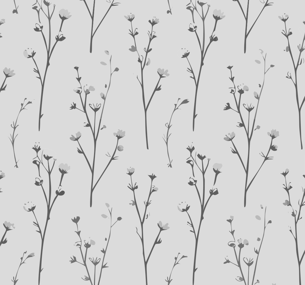 Grey rug with cotton tree design - TenStickers