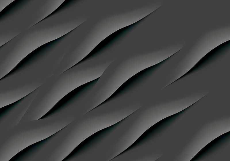 Grey rug with abstract grey wave patterns - TenStickers