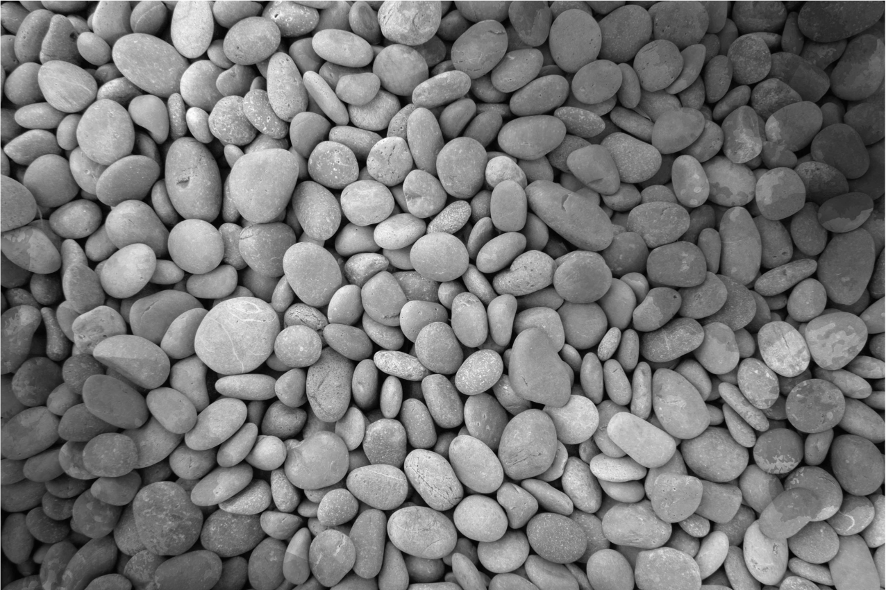 Grey rug inspired by grey stones - TenStickers