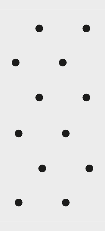 Hall rug in nordic style with black dots - TenStickers