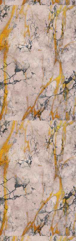 Warm gold marble hall rug - TenStickers