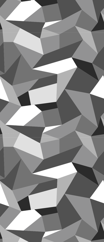 Hall rug black and white triangles design - TenStickers