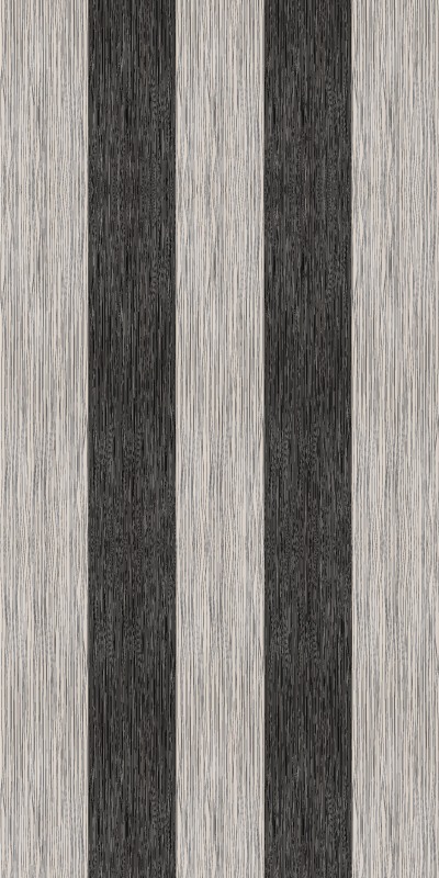 Hall rug in black and white wood effect - TenStickers