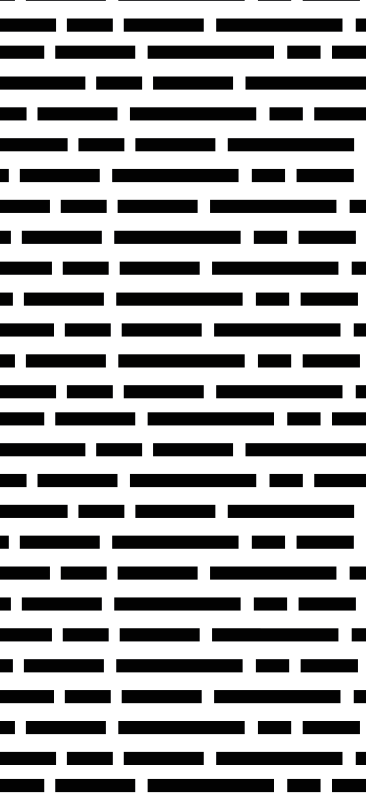 Hall rug in nordic style black and white rectangles - TenStickers