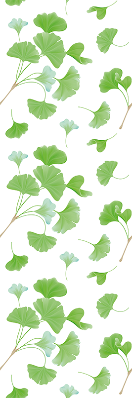 Hall rug ginkgo leaves oil painting design - TenStickers