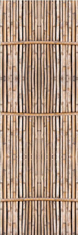 Hall rug handcrafted from imitation bamboo canes - TenStickers