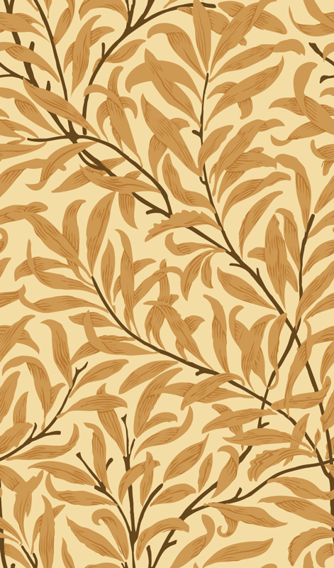 Beige rug with botanical leaf print design - TenStickers