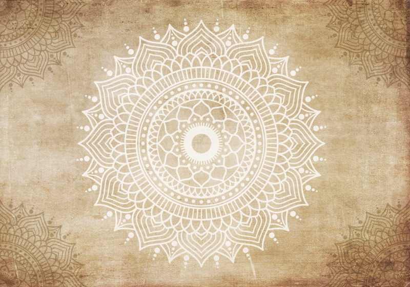 Beige rug with vintage paper texture - TenStickers