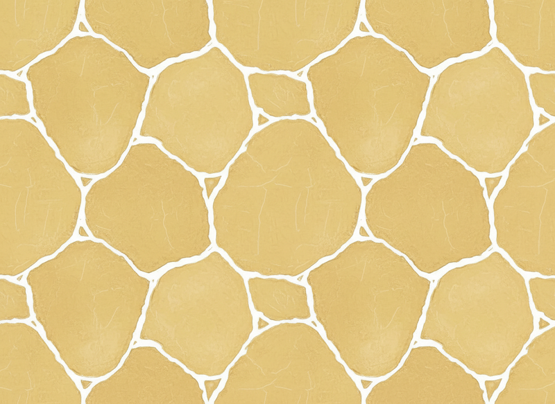 Yellow rug soft yellow plaster wrap - TenStickers
