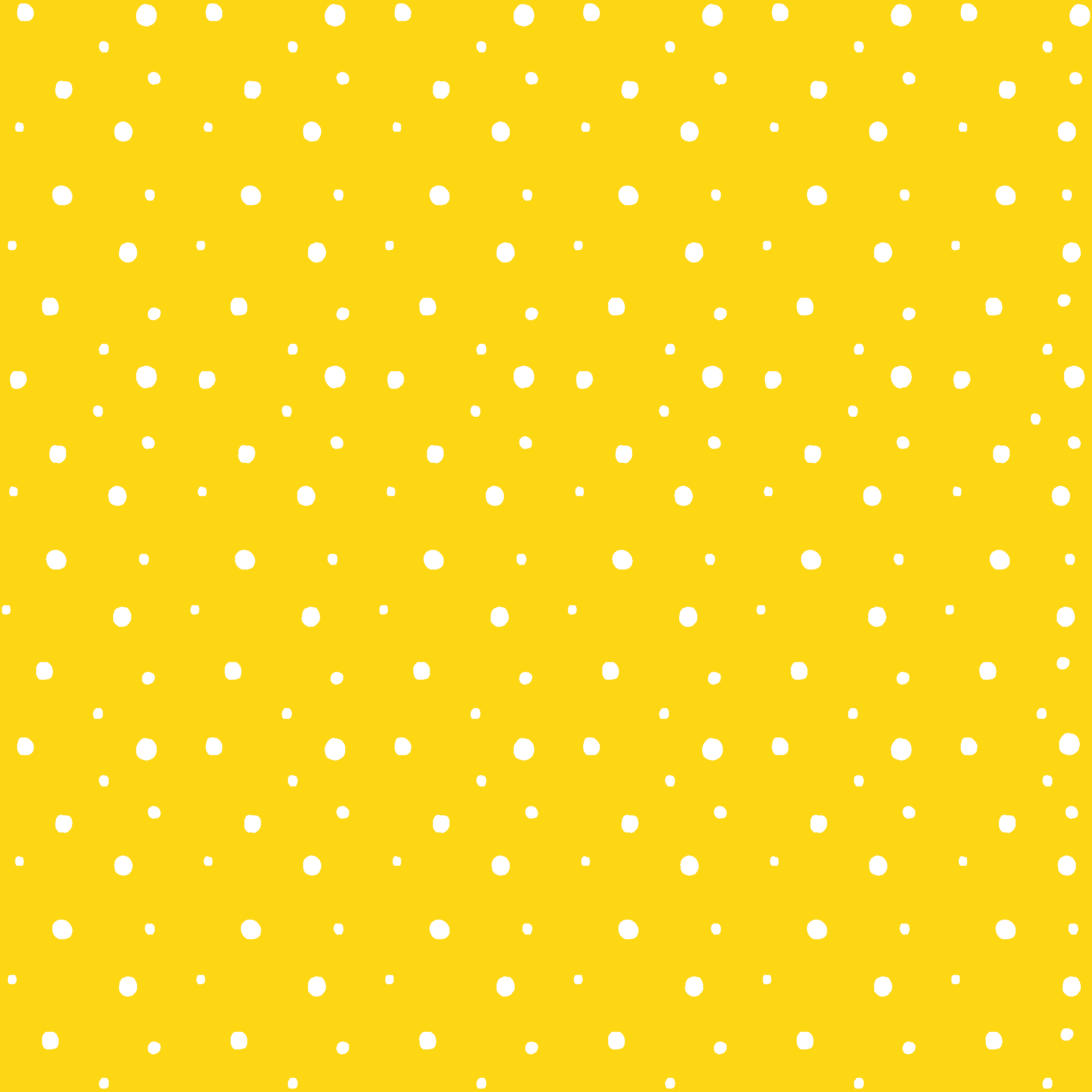 Yellow rug with circles pattern - TenStickers