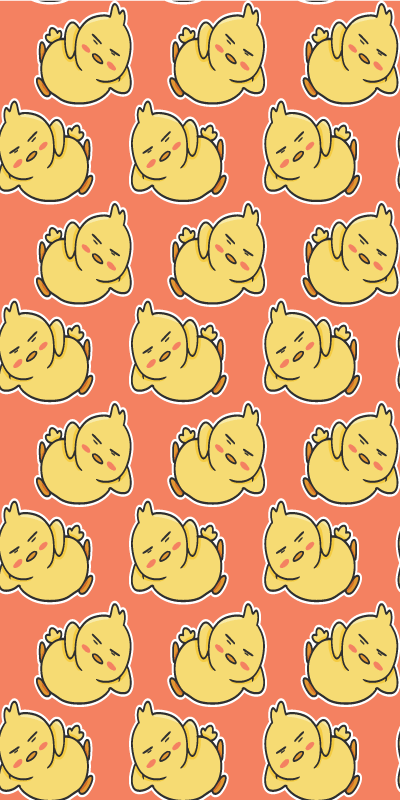 Yellow rug cute chick seamless pattern blinds 6 - TenStickers
