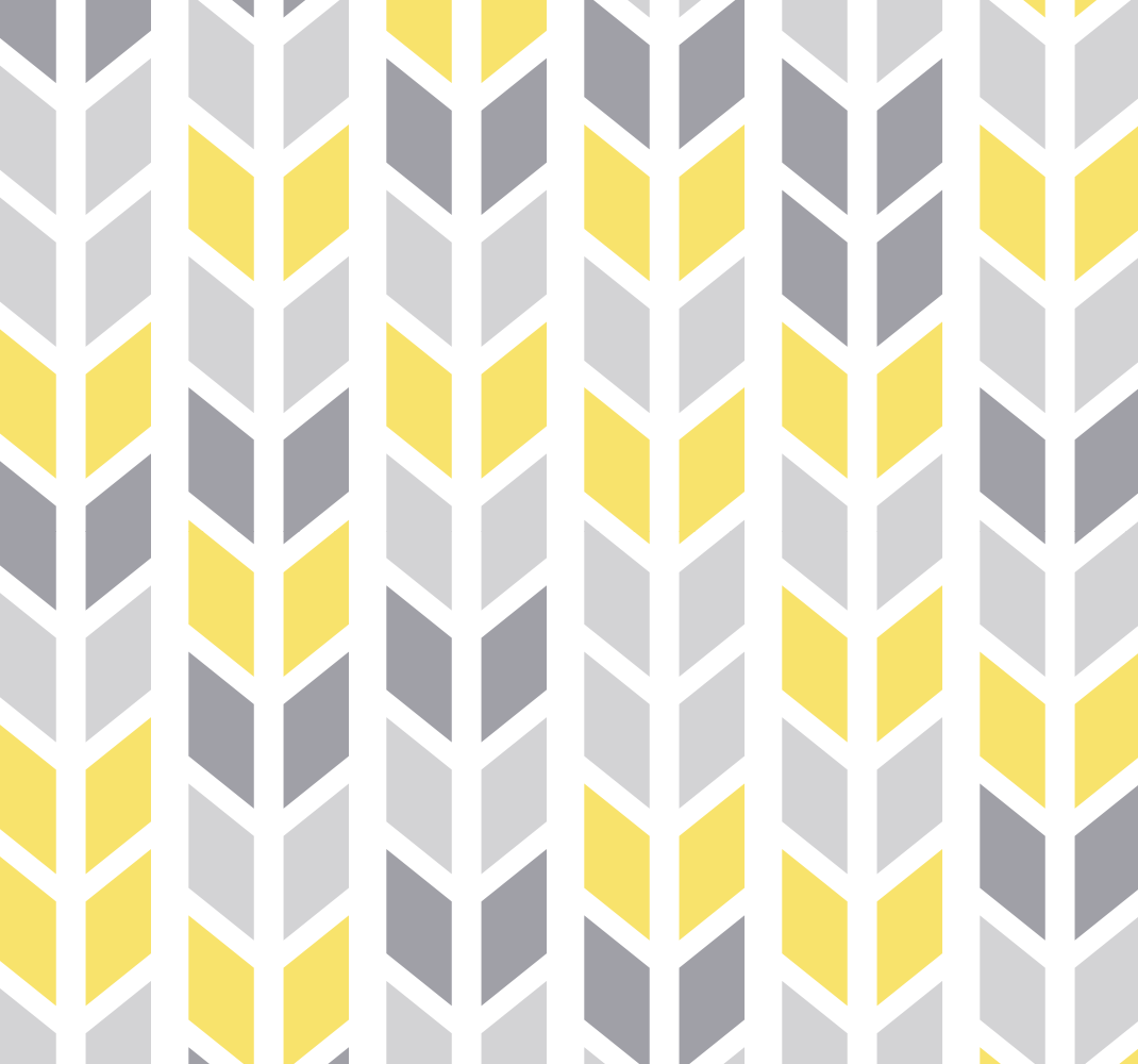 Yellow rug in grey and yellow pattern - TenStickers