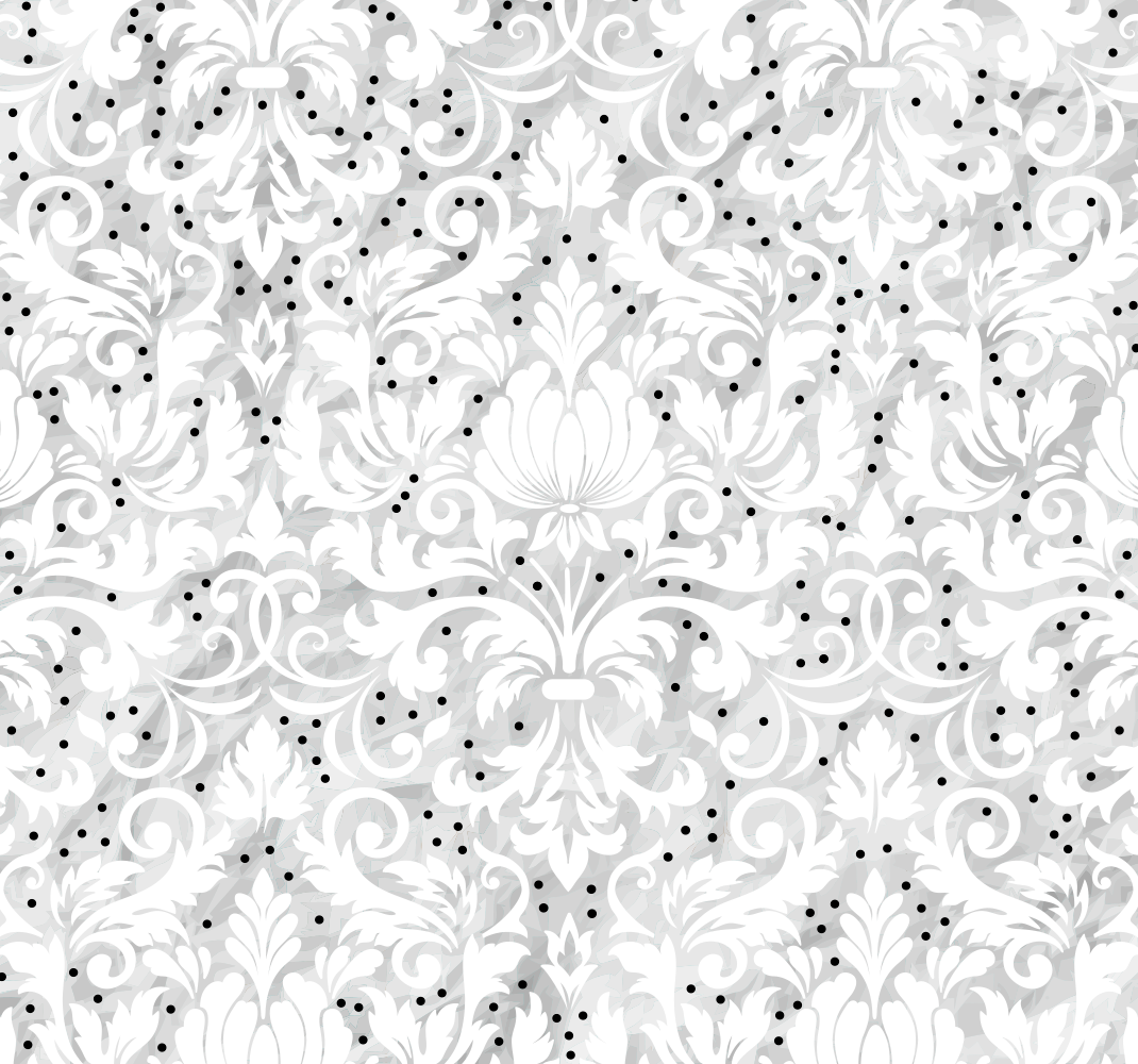 White rug floral patterned elegance - TenStickers
