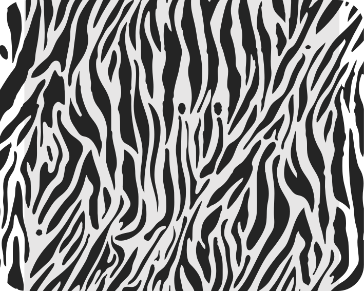 White rug with zebra pattern - TenStickers