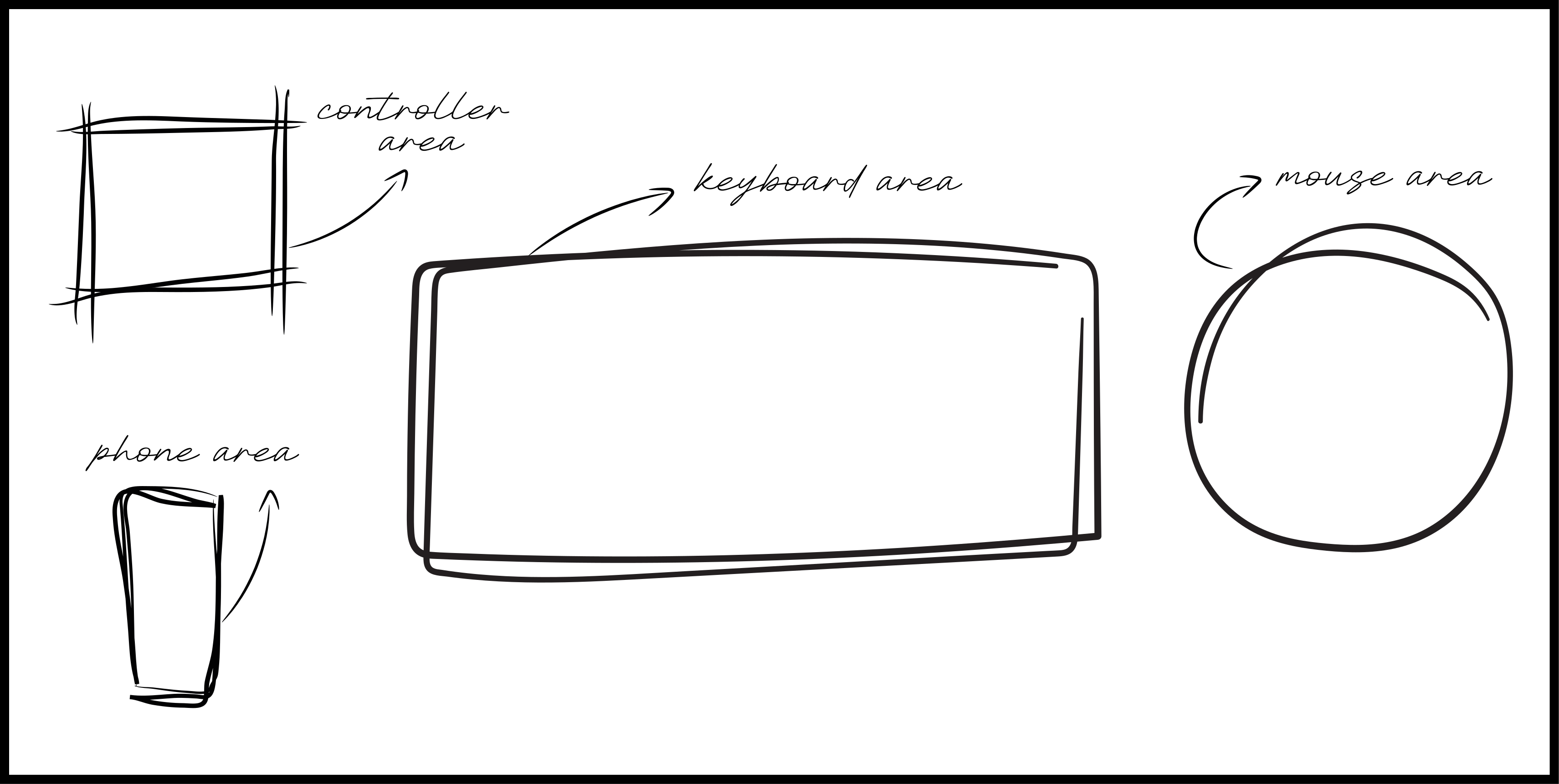 White rug for gaming space - TenStickers
